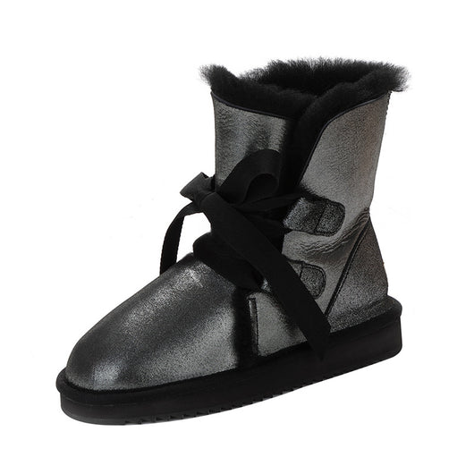 Botas Cortas Cálidas con Moño de Terciopelo - Invierno Nordeste - Image 13