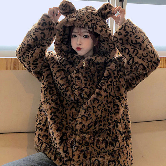 Abrigo Coreano Oversized con Capucha y Forro Térmico - Image 2