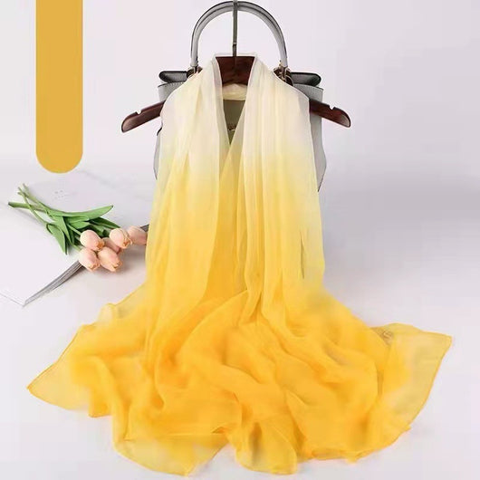 Pañuelo de Seda Degradado para Verano - Suave y Elegante