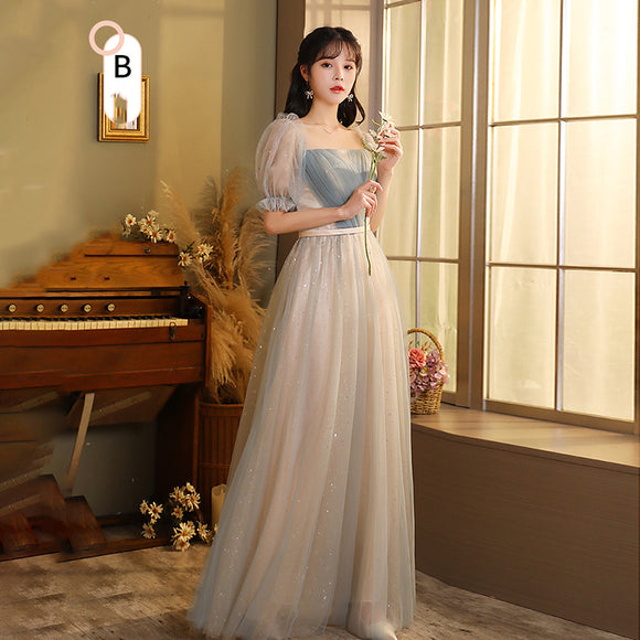 Vestido Largo Elegante para Damas de Honor - Conjunto de Hermanas y Amigas