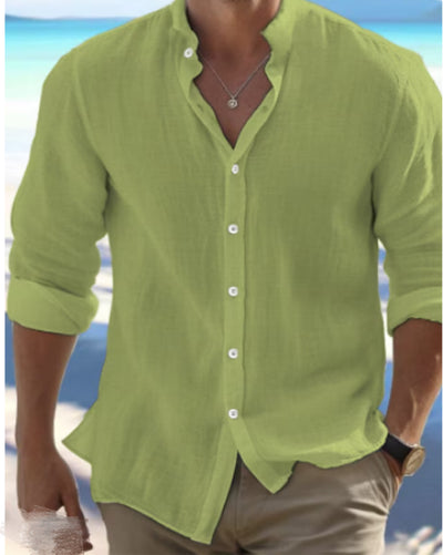 Camisa de Lino para Hombre - Diseño Fresco para Playa y Verano - Image 11