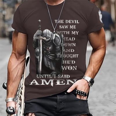 Playera Hombre Impresión 3D Verano Transpirable Manga Corta - Image 11