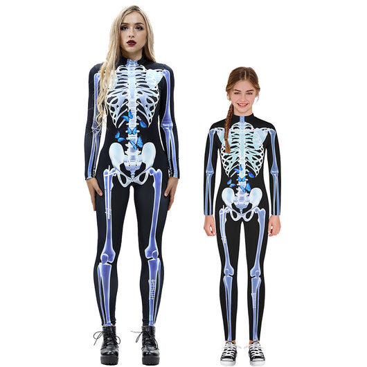 Jumpsuit Largo con Estampado 3D Esqueleto - Image 14