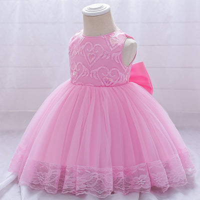Vestido de Niña Europeo Americano con Bordado en Malla - Image 17