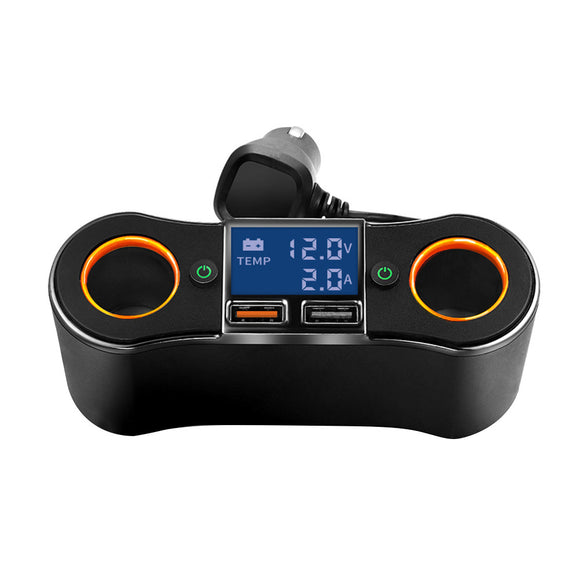 Cargador Rápido 12V con Pantalla Digital e Interruptor Independiente