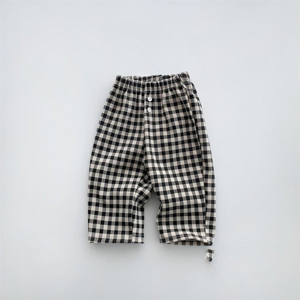 Pantalones a Cuadros para Bebé y Niño Pequeño - Colección Otoño