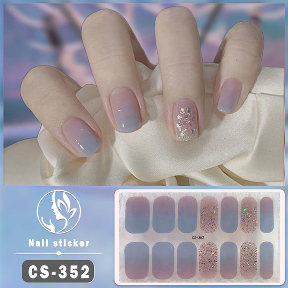 Uñas Postizas Impermeables de Color Sólido para Nail Art