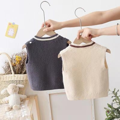 Chaleco Suéter Infantil para Primavera y Otoño