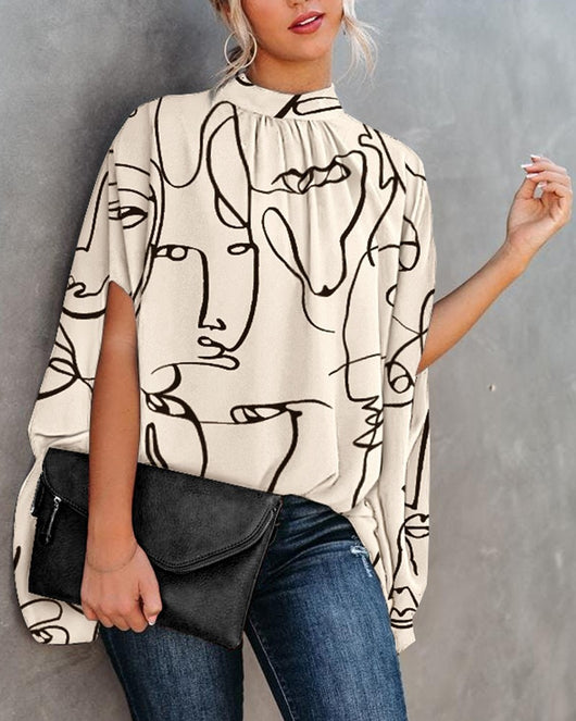 Blusa Suelta Estampada para Mujer - Comodidad y Estilo - Image 10