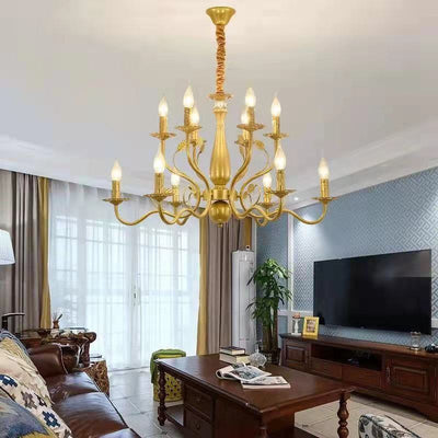 Lámpara de Araña de Cristal y Hierro Forjado para Sala y Dormitorio - Image 5