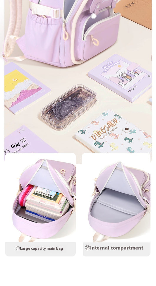 Mochila Escolar Impermeable de Gran Capacidad y Múltiples Compartimentos para Niñas - Image 18