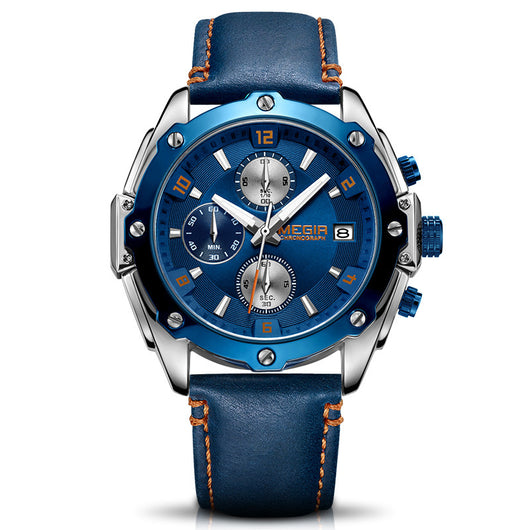 Reloj Cronógrafo Deportivo de Tres Agujas con Calendario y Esfera Luminosa - Image 4