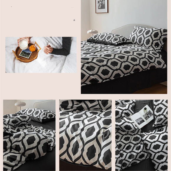 Juego de Cama 4 Piezas Algodón Xinjiang Premium con Estampado Digital