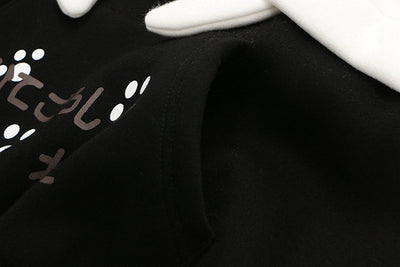 Sudadera Universitaria Gato Cartoon con Capucha y Forro de Terciopelo - Image 34