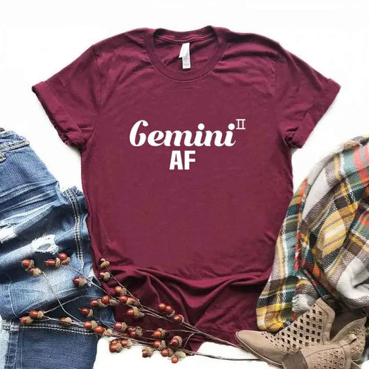 Playera Estampada con Letras Cartoon para Mujer