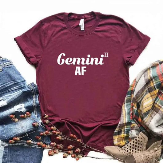Playera Estampada con Letras Cartoon para Mujer