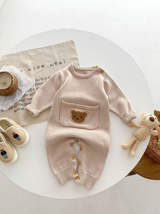 Pelele Tejido de Manga Larga con Estampado Infantil para Bebés - Image 13