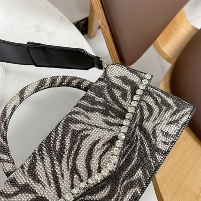 Bolso de Noche Leopardo con Diamantes - Diseñador de Lujo para Mujer - Image 3