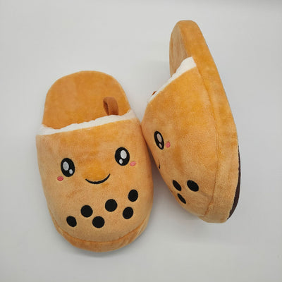Pantuflas Peluche Té con Leche y Perlas - Diseño Adorable y Divertido - Image 6
