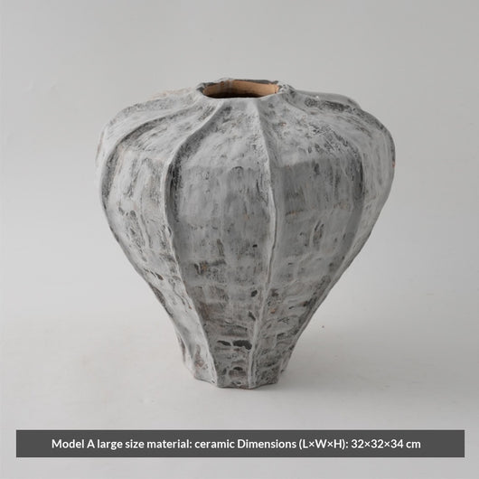 Jarrón de Cerámica Vintage Desgastado para Consola y Estantería - Image 6