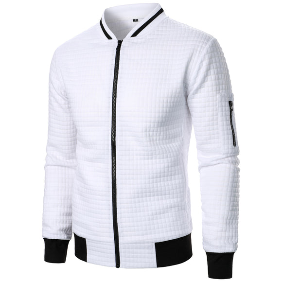 Moletom Esportivo Masculino de Gola Alta com Zíper