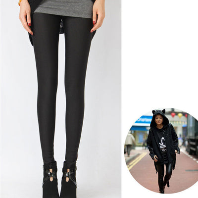 Leggings de Seda Helada Brillante Talla Grande Ajustados Elásticos Premium - Image 10