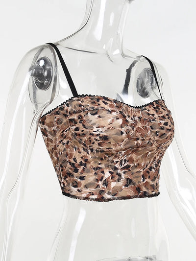 Top Ajustado Estampado Leopardo con Tirantes Finos - Estilo Casual Verano - Image 15