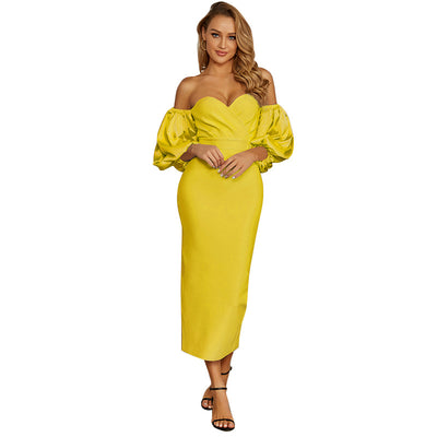 Vestido de Mujer con Mangas Abullonadas para Otoño e Invierno - Image 10