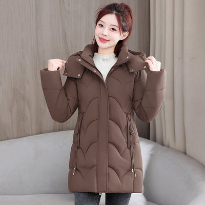 Abrigo Acolchado de Algodón Suelto Talla Pequeña Premium - Image 6