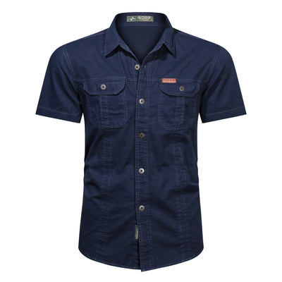 Camisa Militar de Verano Manga Corta para Hombre - Image 22
