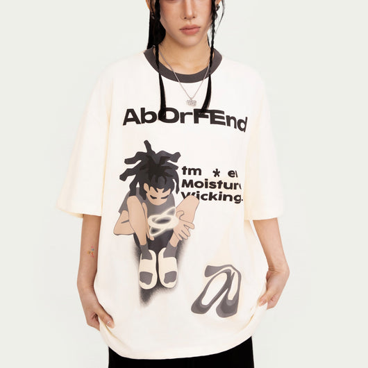 Playera de Pareja Suelta y Moderna para Él y Ella - Image 8