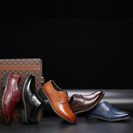 Zapatos de Cuero Británicos Talla Grande para Hombre - Image 2