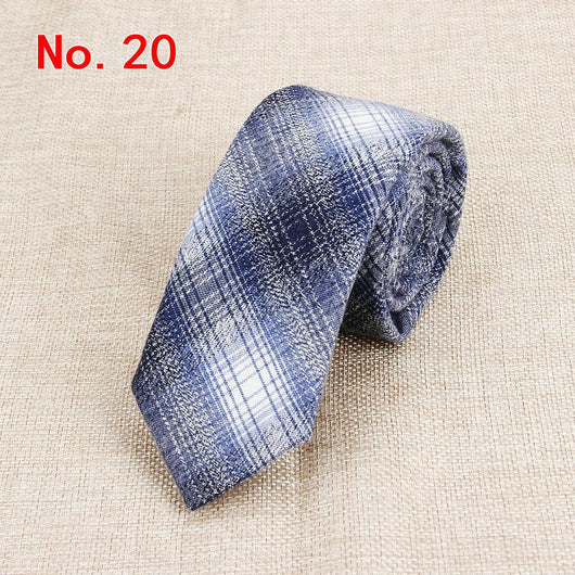 Corbata de Algodón a Cuadros para Hombre - Image 18