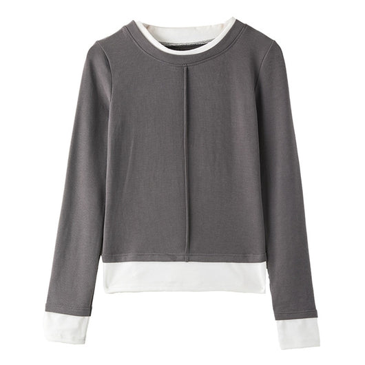 Blusa Elegante Cuello Redondo Falso Dos Cuerpos Premium para Mujer - Image 6