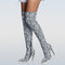 Botas Stiletto Hasta la Rodilla de Punta Afilada Estilo Europeo