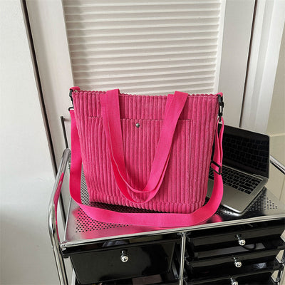 Bolso Bandolera de Pana con Gran Capacidad para Viajeros - Image 13