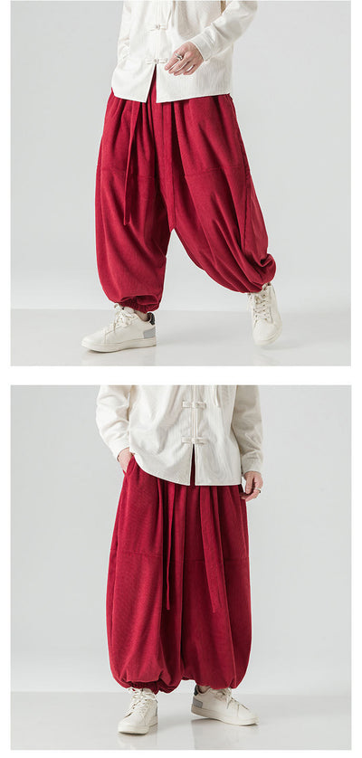 Pantalones Harem Sueltos para Hombre con Puños Elásticos - Image 12