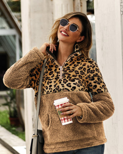 Blusa con Estampado de Leopardo y Bolsillo con Cierre - Image 10