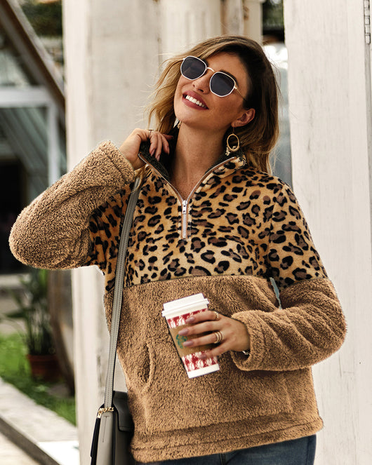 Blusa con Estampado de Leopardo y Bolsillo con Cierre - Image 10