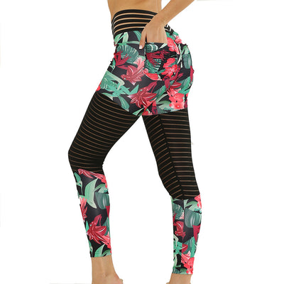 Pantalones Yoga Melocotón con Bolsillos y Detalles de Encaje - Image 6