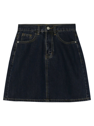 Falda Vaquera Corta Azul para Mujer - Image 4
