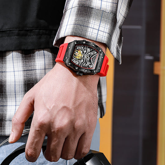 Reloj Mecánico Hueco para Hombre Resistente al Agua con Esfera Luminosa - Image 5