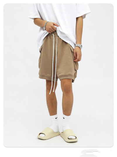 Shorts Hip-hop Trendy con Cordón Largo y Bolsillos Amplios - Image 6