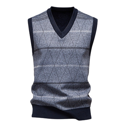 Chaleco Pullover Acolchado para Papá - Diseño Diamante Cálido - Image 3