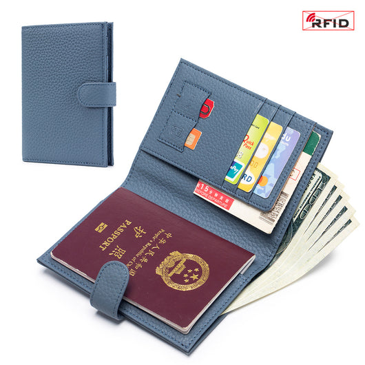 Bolsa Pasaporte Ultradelgada de Cuero con Protección RFID - Image 13