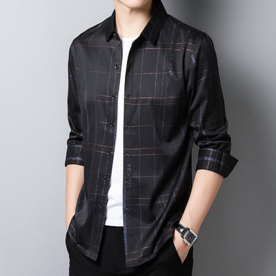 Camisa Manga Larga para Papá - Primavera y Otoño - Image 2