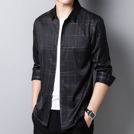 Camisa Manga Larga para Papá - Primavera y Otoño - Image 2