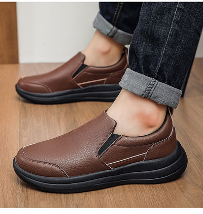 Zapatos de Cuero Ligero Premium para Hombre - Comodidad Casual Elegante - Image 25
