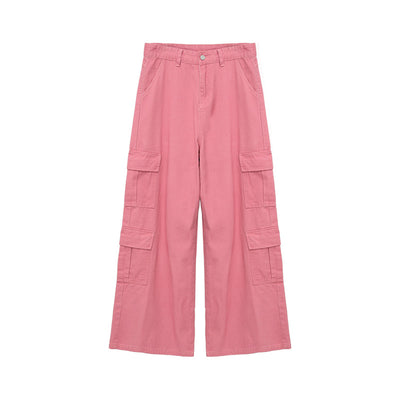 Overol Ancho de Pierna con Bolsillos Grandes - Jeans Casual - Image 5