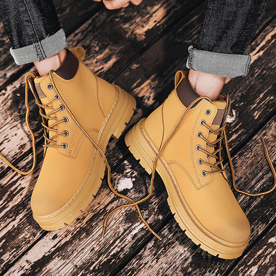 Botas de Trabajo Martin Altas para Hombre con Suela Reforzada Estilo Inglés - Image 10